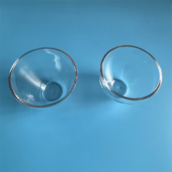 Creusets en verre de quartz de silice fondue transparente de 17 ml