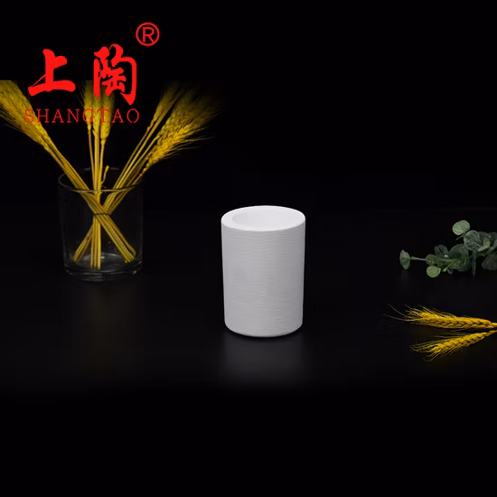 Creusets à Quartz en silice fondue Opaque à 99.99%, creuset à Quartz Transparent pour laboratoire