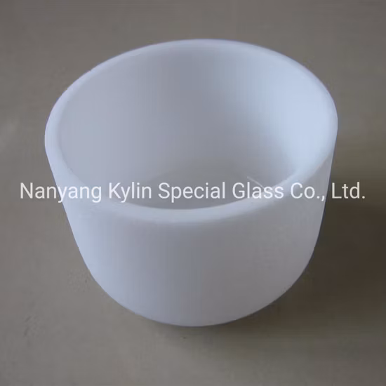 Résistance thermique fondant la verrerie transparente de creuset en verre de quartz